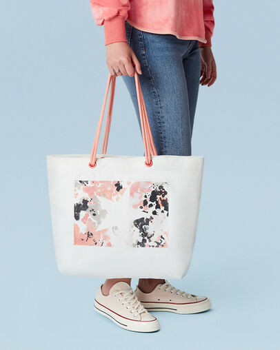 Sac fourre-tout corde d&eacute;lav&eacute; Terre cuite rose/Quartz rose/Vent de temp&ecirc;te