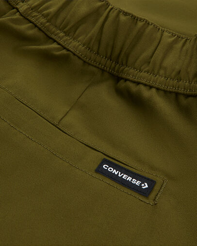 Paneled Jogger Dark Moss, Detail View