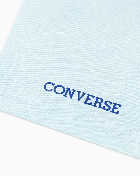 Retro Athletics Short Relaxed Sleeve T-Shirt Rained Out Blue