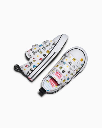 Converse x Hello Kitty And Friends Chuck Taylor All Star Easy-On BFFS White/Black/White, Angled View