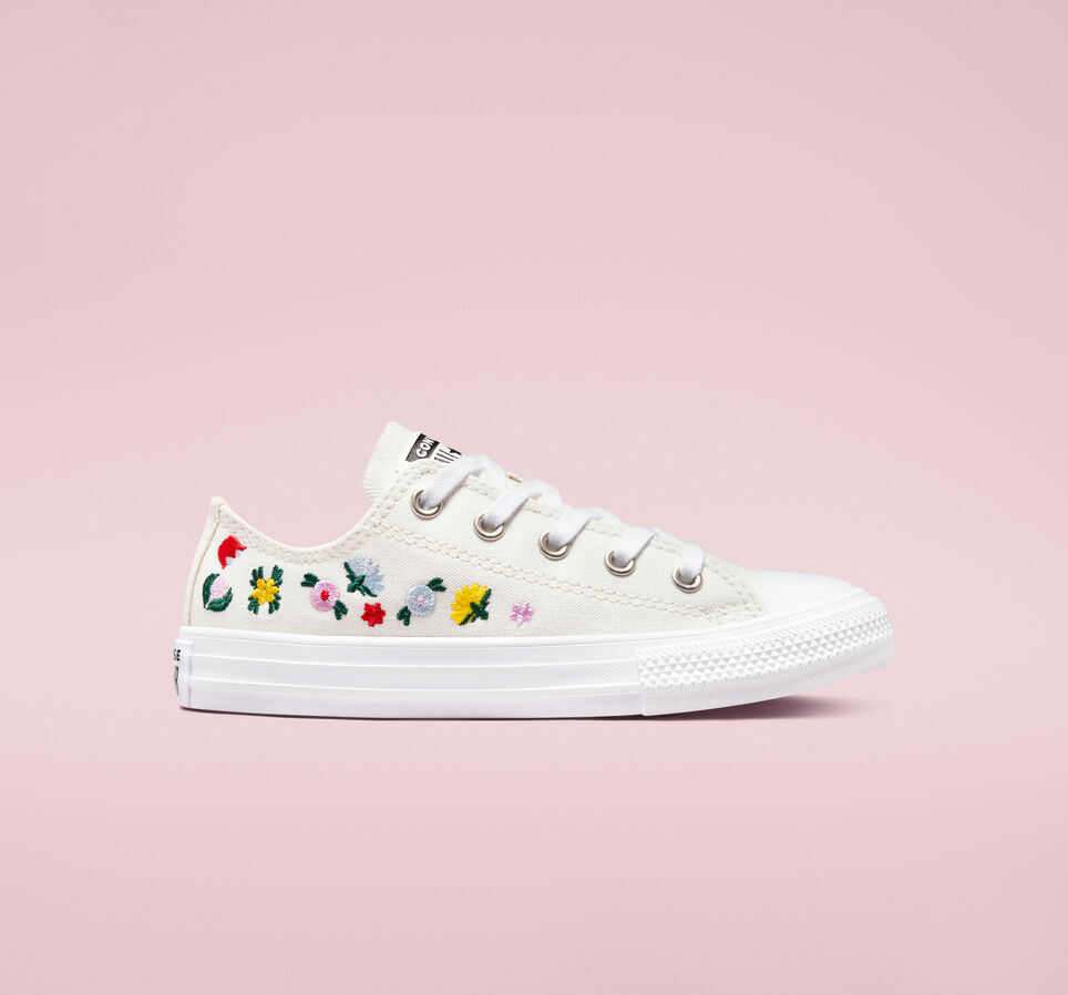 Chuck Taylor All Star Floral Embroidery Blanco vintage/Blanco