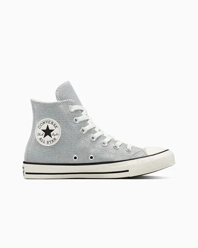 Chuck Taylor All Star Sparkle Barely Grey/Egret/Black, Outer Side View