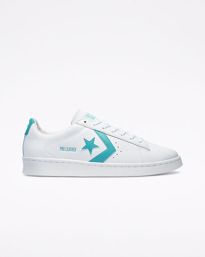 Pro Leather Blanc/Turquoise outremer/Blanc, Outer Side View