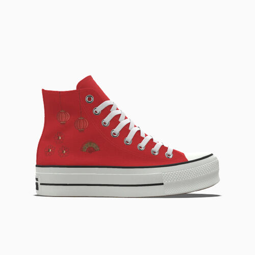 Converse Custom Chuck Taylor All Star Lift Platform By You Array – 171209CHO24LNY_red