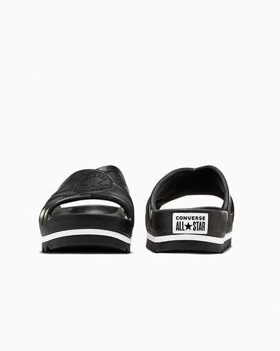 Chuck Taylor All Star Sandal Lite CX Negro/Blanco/Negro, Heel View