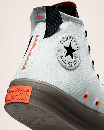 Chuck Taylor All Star CX Stretch Canvas Light Silver/Black/Wild Mango, Detail Angle View