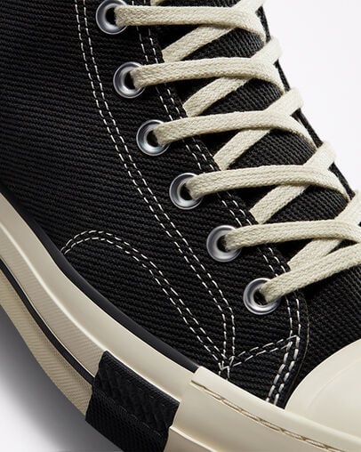 Converse x DRKSHDW DRKSTAR Chuck 70 Black/Egret/Black, Detail Angle View