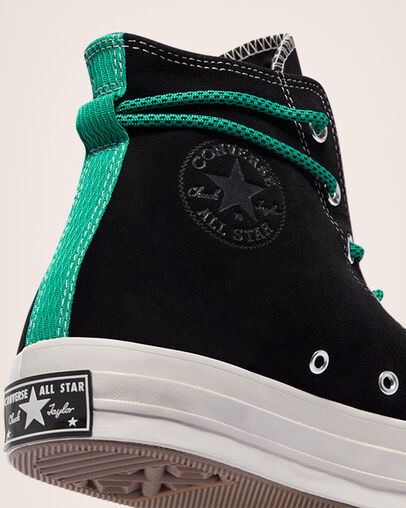 Digital Terrain Chuck 70 Noir/Vert tennis/Mastic p&acirc;le, Detail Angle View