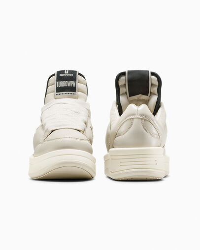 Converse x DRKSHDW TURBOWPN Pelican/Cloud Cream/Black, Heel View