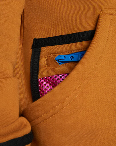 Utility Fleece Full-Zip Hoodie Dark Soba Multi, Detail View