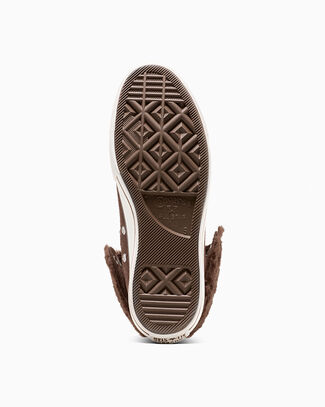 Converse Wmns All Star Fold Over Lift Hi 'Totally Fudged' | Brown | Women's Size 5.5 - A15230C