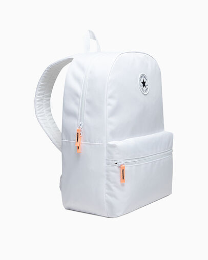 Chuck Patch Backpack White, 3/4 View
