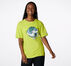 Love Your Mother Center Front T-Shirt Lime Twist