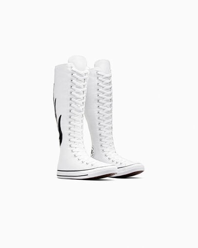 Chuck Taylor All Star XXHi LTD White Flame White Black Flame, Top and Side View
