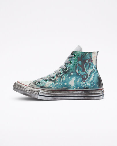 Chuck Taylor All Star Tie-Dye Burnished Midsole Dirty Green Smoke In, Inner Side View