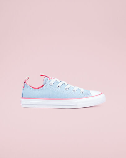 Chuck Taylor All Star Seasonal Color Sea Salt Blue/Bold Pink/White, Outer Side View