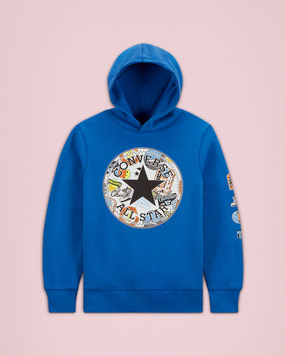 Jump Ball Chuck Patch Hoodie Game Royal, Front View