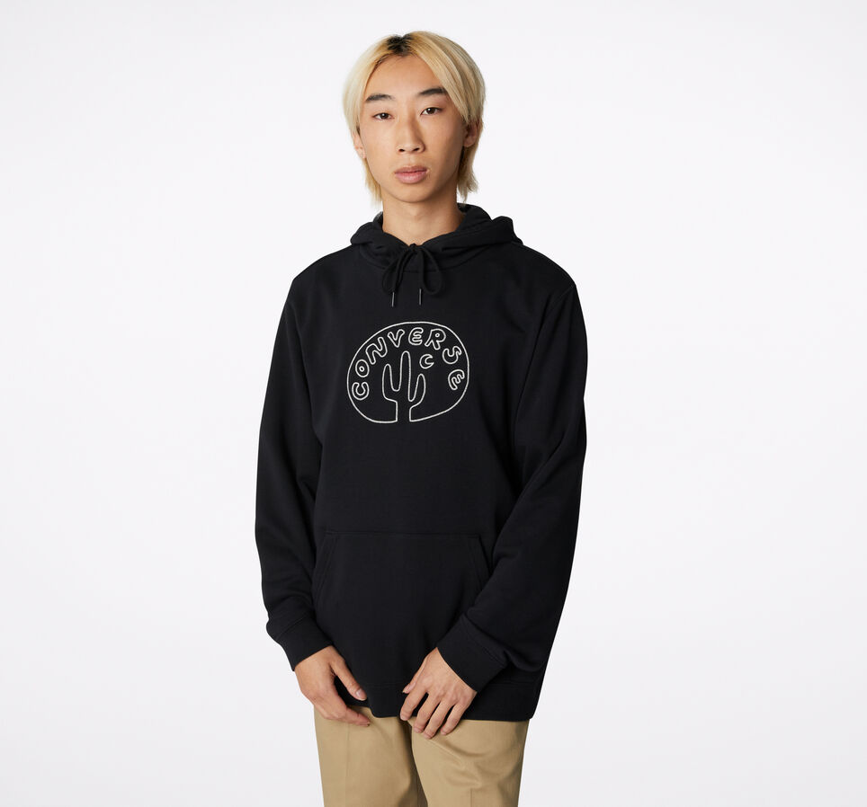 Desert Graphic Pullover Hoodie Black