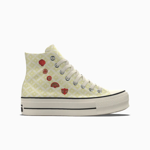 Converse Custom Chuck Taylor All Star Lift Platform By You Array – 171209CHO24LNY_offwhite