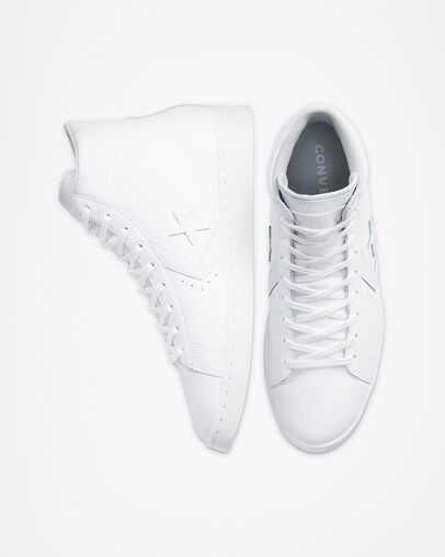 OG Pro Leather White/White/White, Top and Side View