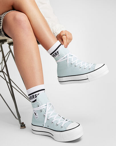 Chuck Taylor All Star Platform Roc&iacute;o/Blanco/Negro, Reflective View