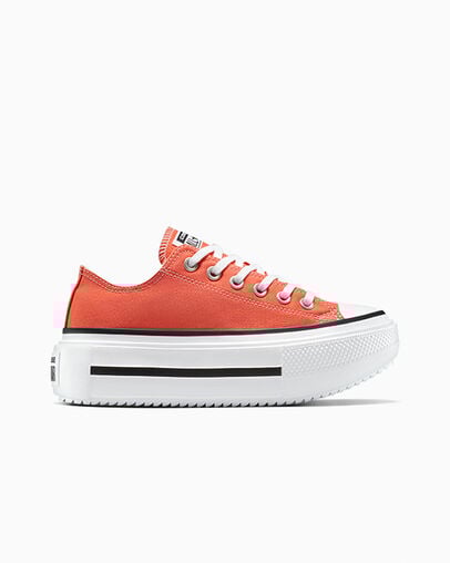 Chuck Taylor All Star Lift Double Stack Platform Canvas Vermillion Red/Weiß/Schwarz, Outer Side View