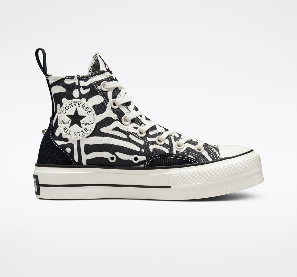 Chuck Taylor All Star Lift Platform Animalier Black