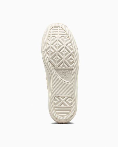 Chuck Taylor All Star Mono Leather Egret/Egret/Gold, Outsole View