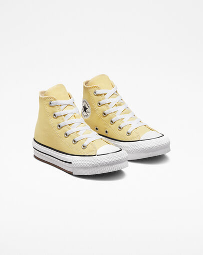 Chuck Taylor All Star Lift Platform Soft Sunshine/Wei&szlig;/Schwarz, Angled View