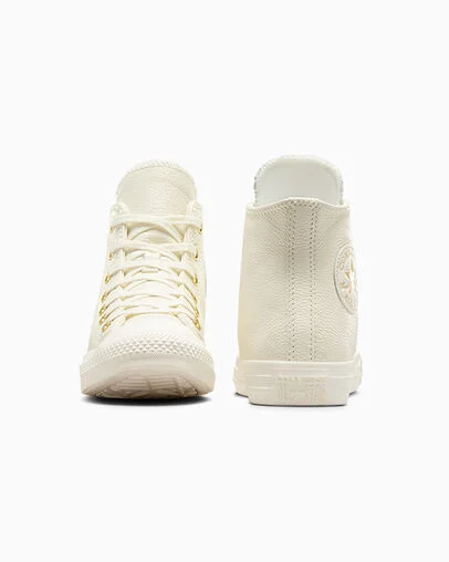 Chuck Taylor All Star Gold Egret/Egret/Gold, Heel View