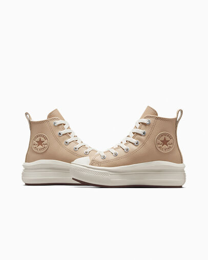 Chuck Taylor All Star Move Leather Piedra cálida/Garza/Piedra cálida, Detail Angle View