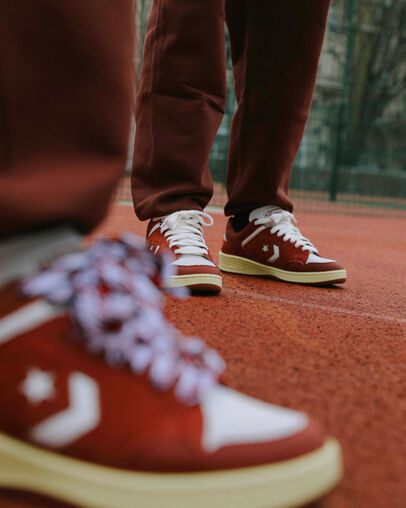 Converse Weapon Paris Rosso rituale/Giallo pastello