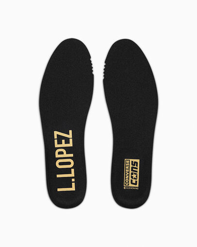 CONS Louie Lopez Pro 2 Suede Black/Black/Gum, Detail Angle View