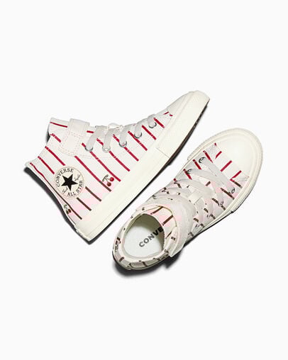 Chuck Taylor All Star Easy-On Fruits and Flowers Vintage White/Egret/Days Ahead, Angled View