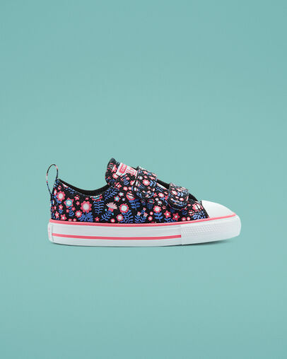 Chuck Taylor All Star Easy-On Ditsy Floral Black/Bold Pink, Outer Side View