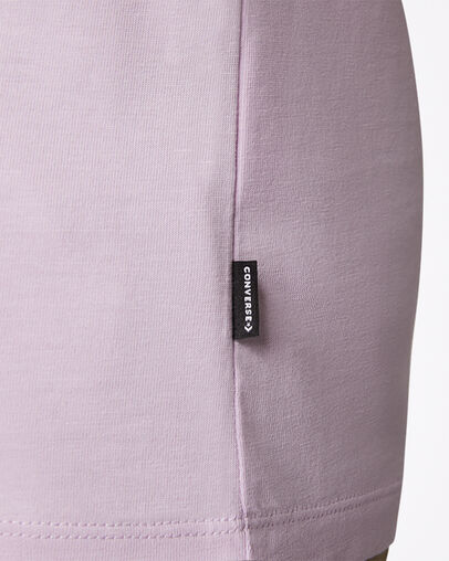 Boosted Star Chevron Tee Pale Amethyst, Detail View