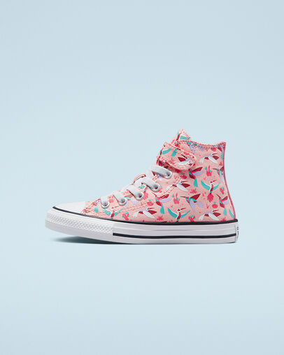 Chuck Taylor All Star Easy-On Bright Hummingbirds Coral decolorado/Mermelada de fresa, Inner Side View