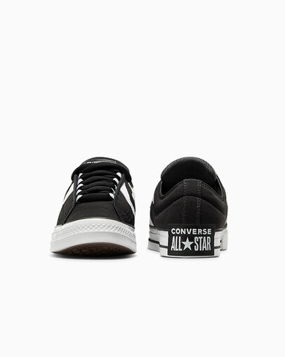 Star Player 76 Puff Black/Black/White, Heel View