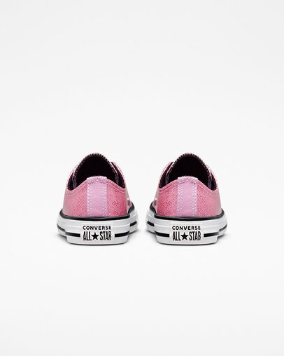 Chuck Taylor All Star Glitter Rosa/Rosa extremo/Negro, Heel View