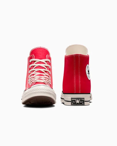 Chuck 70 Vintage Canvas Rojo esmalte/Garza/Negro, Heel View