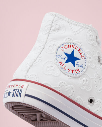 Love Ceremony Chuck Taylor All Star Blanc/Blanc vintage/Multicolore, Detail Angle View