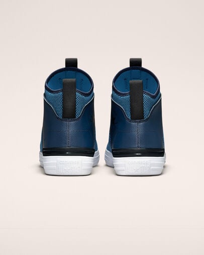 Chuck Taylor All Star Ultra Crafted Mixed Material Dk Marina Blue/Midnight Navy, Heel View