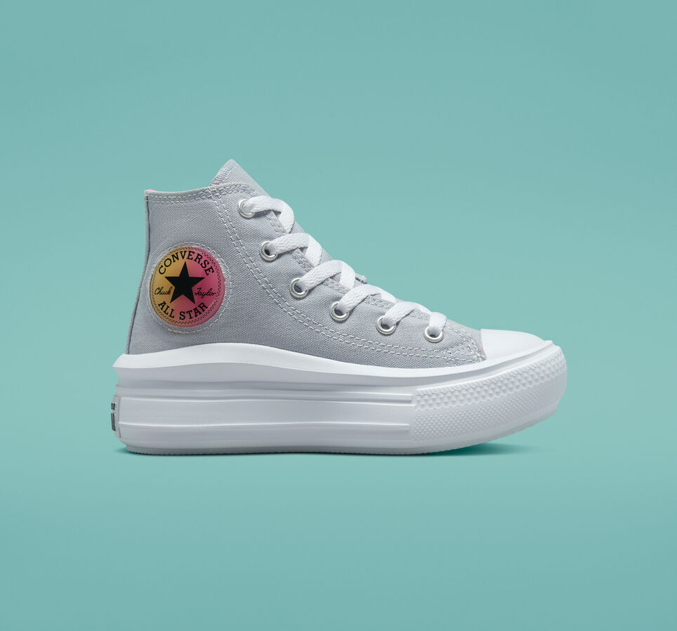 Chuck Taylor All Star Move Platform Gel Patch Gravel/Pink/White