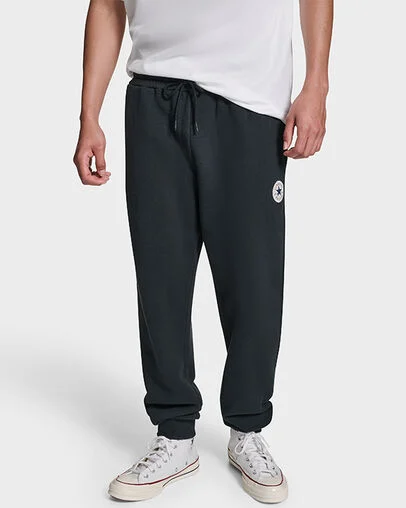 Chuck Taylor All Star Patch Joggers Black, Front View