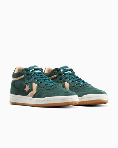 CONS Fastbreak Pro Nubuck Rubber Plant/Vachetta Beige, Top and Side View