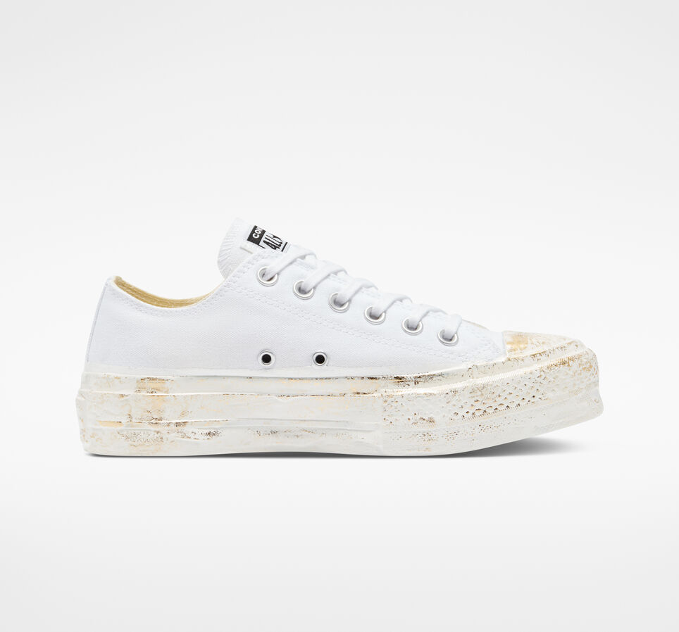 Converse Chuck Taylor All Star Lift Platform Gold Iridescent