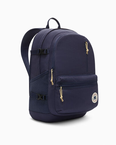 Straight Edge Backpack Uncharted Waters Blue/Open Sesame, Back View