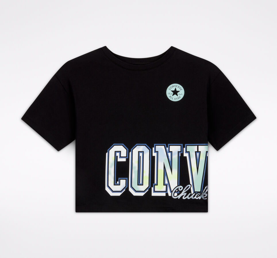 T-shirt ample tie and dye iris&eacute; Noir