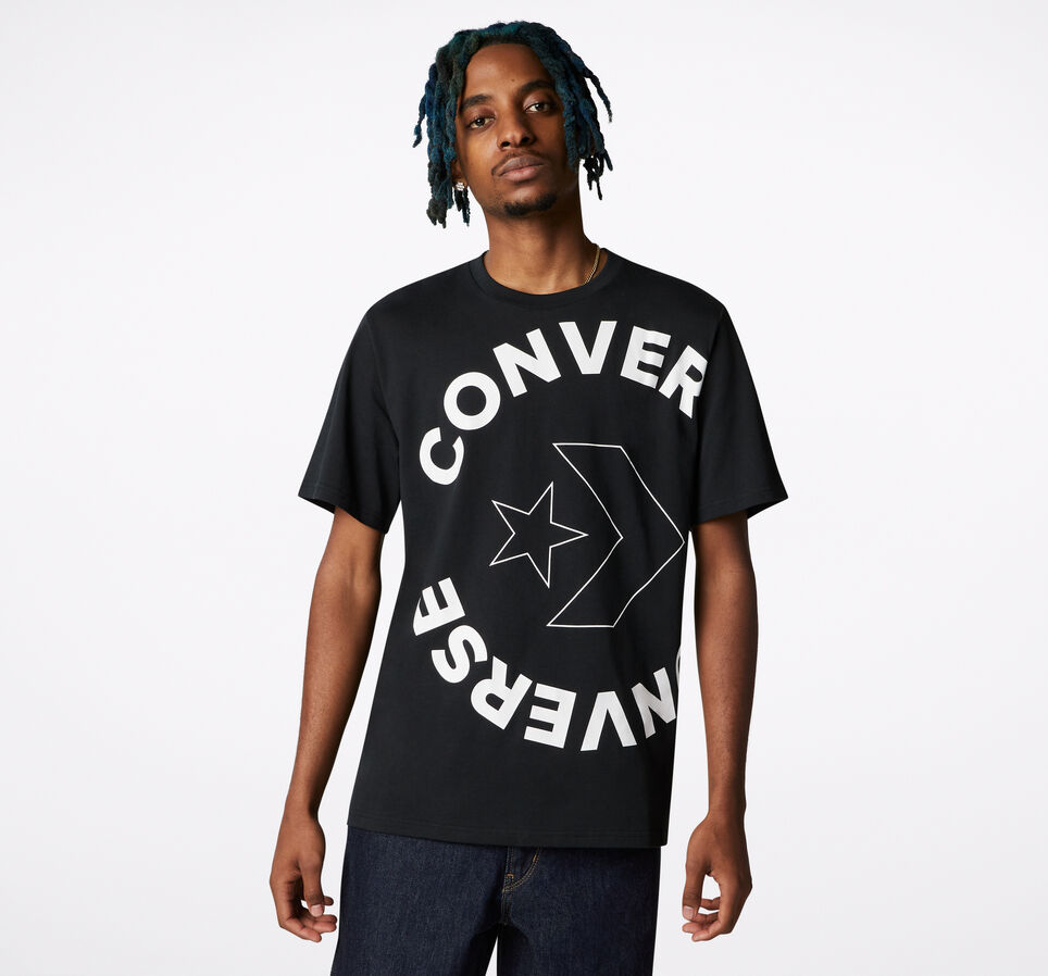 T-shirt col ras du cou Icon Play Noir Converse