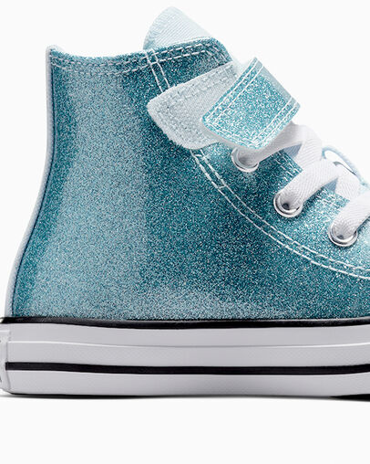 Chuck Taylor All Star Coated Glitter Easy-On Winter Slay/Wei&szlig;/Schwarz, Detail Angle View